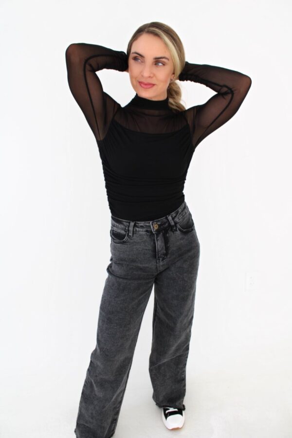 Product Image for  Bailey Wide Leg Acid Wash Jeans