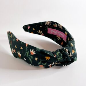 Product Image for  Black Floral Topknot Headband