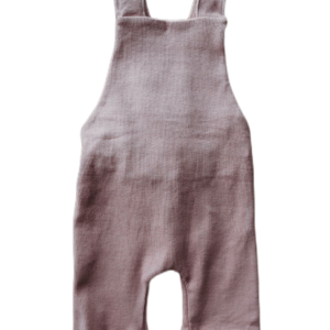 Product Image for  Organic cotton ribbed knit overall in “Mauve”