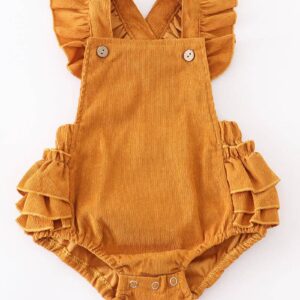 Product Image for  Corduroy Ruffle Baby Romper