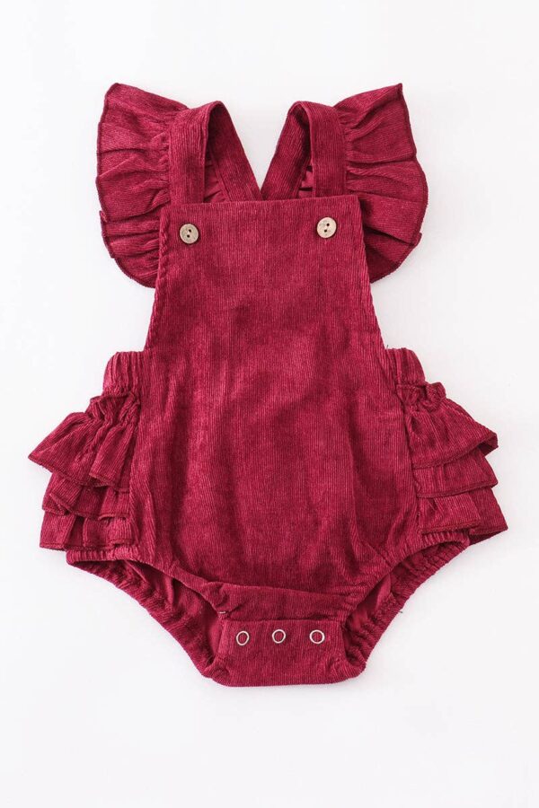 Product Image for  Corduroy Ruffle Baby Romper