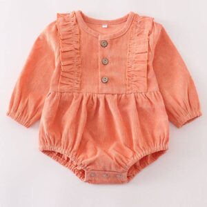 Product Image for  Coral Corduroy Bubble Romper