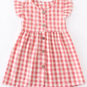Product Image for  Red Plaid Button Down Dress