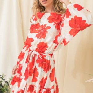 Product Image for  Red Floral Mini Dress