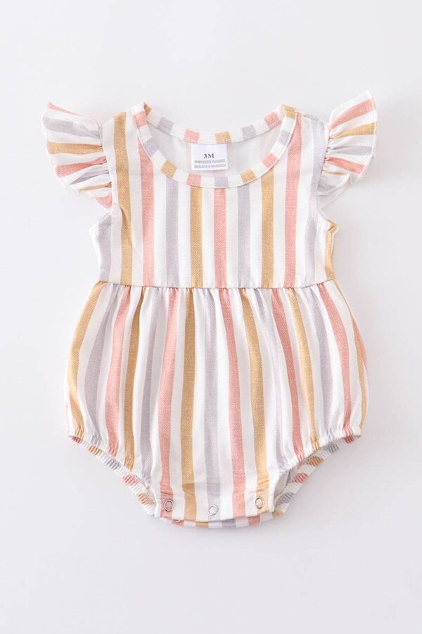 Product Image for  Stripe Ruffle Baby Romper