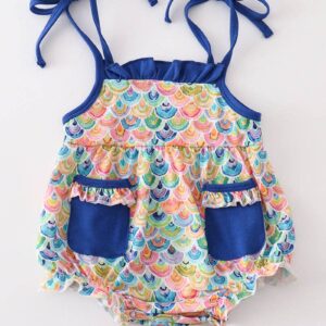 Product Image for  Fish Scale Bubble Romper