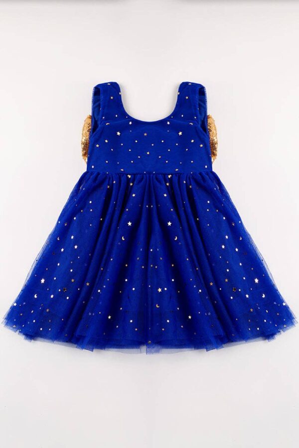 Product Image for  Blue Sequin Bow Tutu Dress