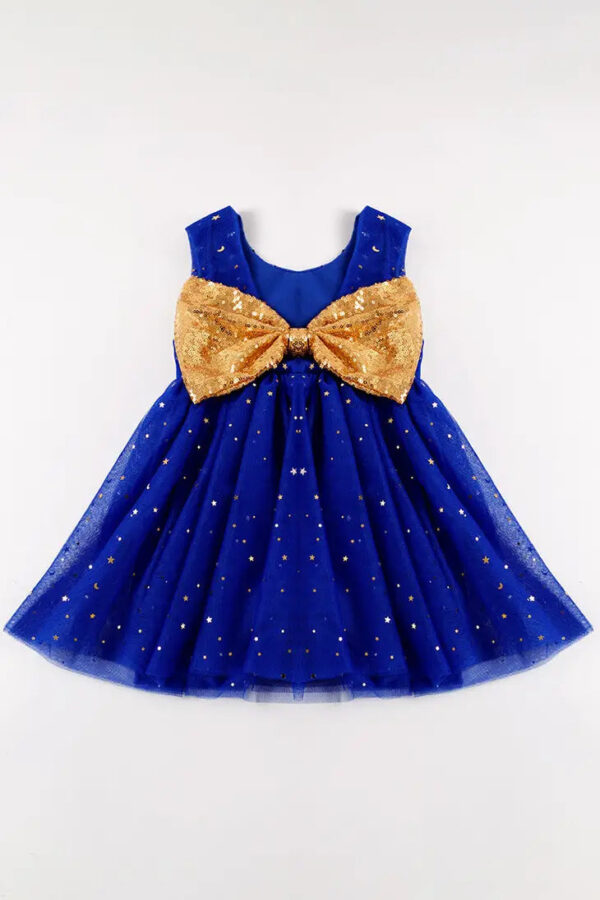 Product Image for  Blue Sequin Bow Tutu Dress