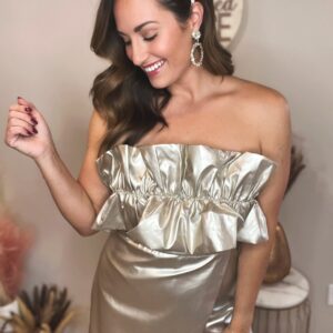 Product Image for  In My Christmas Era Champagne Romper