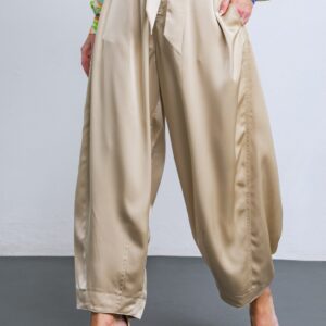 Product Image for  Uptown Champagne Silk Pant