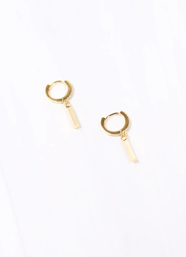 Product Image for  Anitta Huggie Earring With Gold Bar