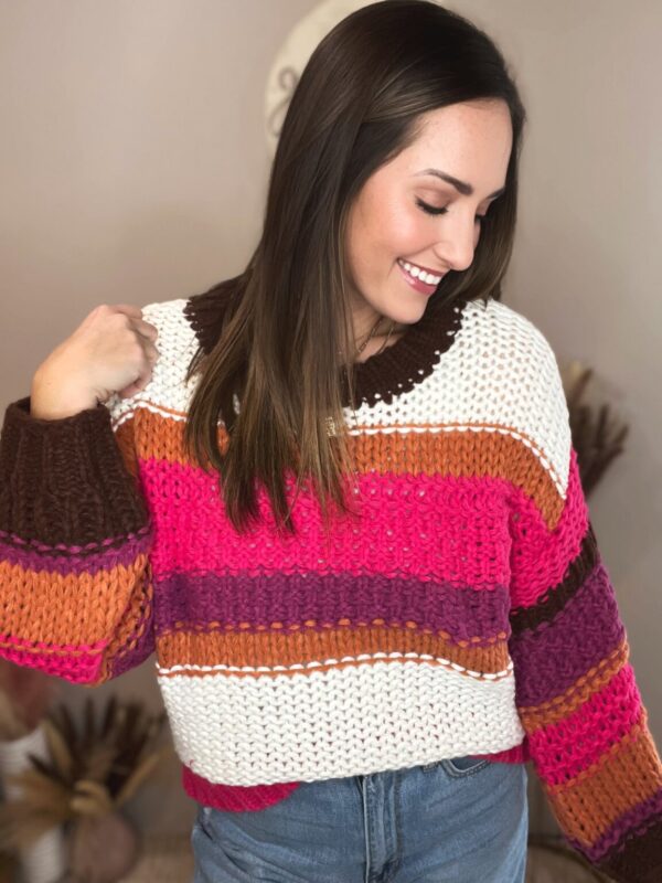 Product Image for  Cozy Up Color Block Knit Sweater