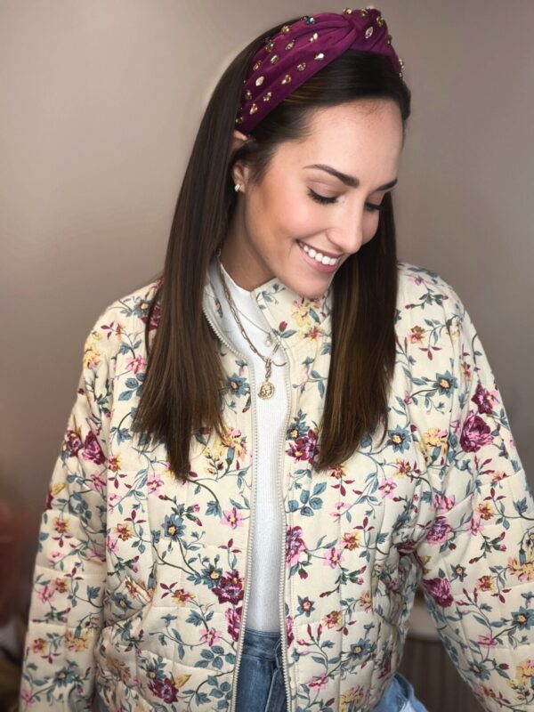 Product Image for  Brighter Days Floral Bomber Jacket